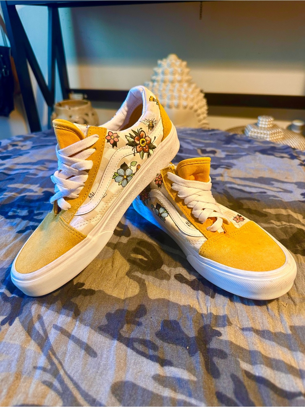 Vans - Cottage Check Orange Interior Canvas Sneaker